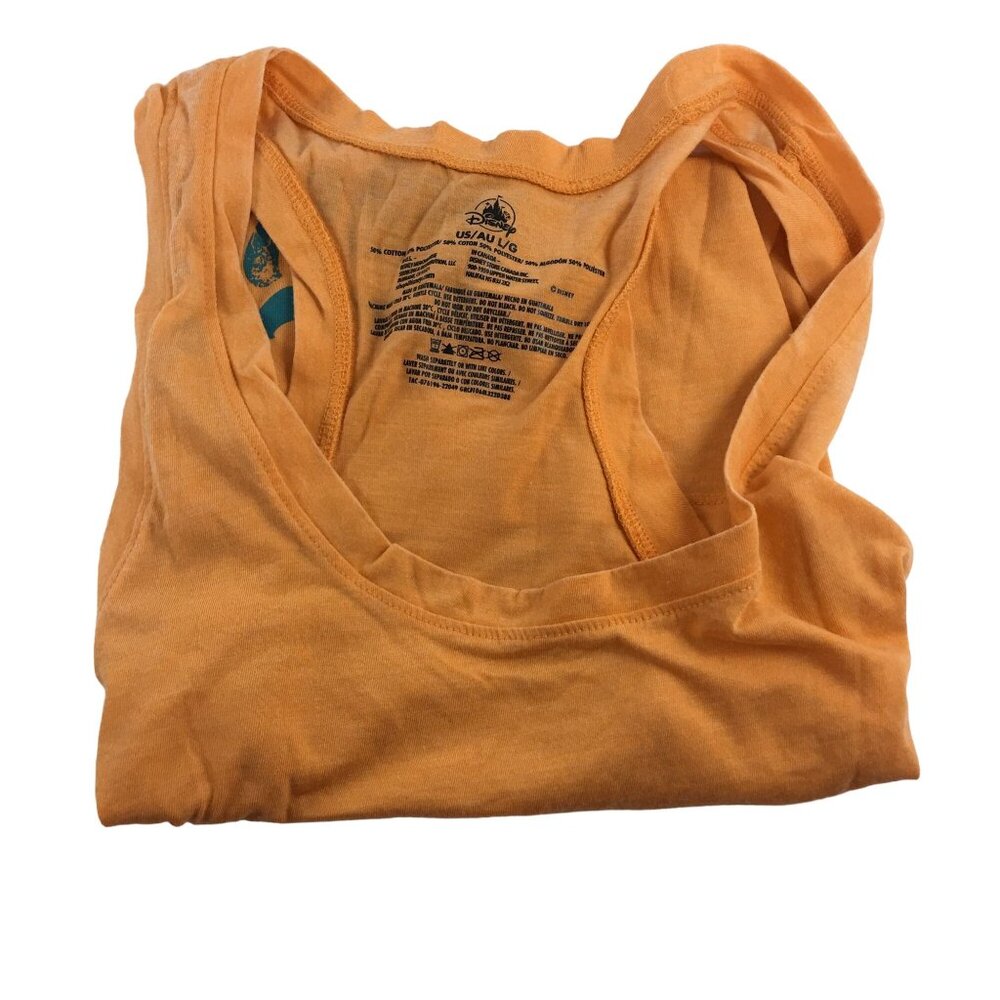 DISNEY MAGIC ORANGE TANK TOP WOMENS SIZE LARGE - Picture 3 of 4